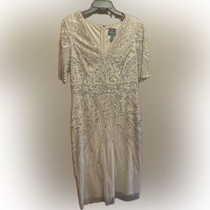 Adrianna Papell Cream Dress